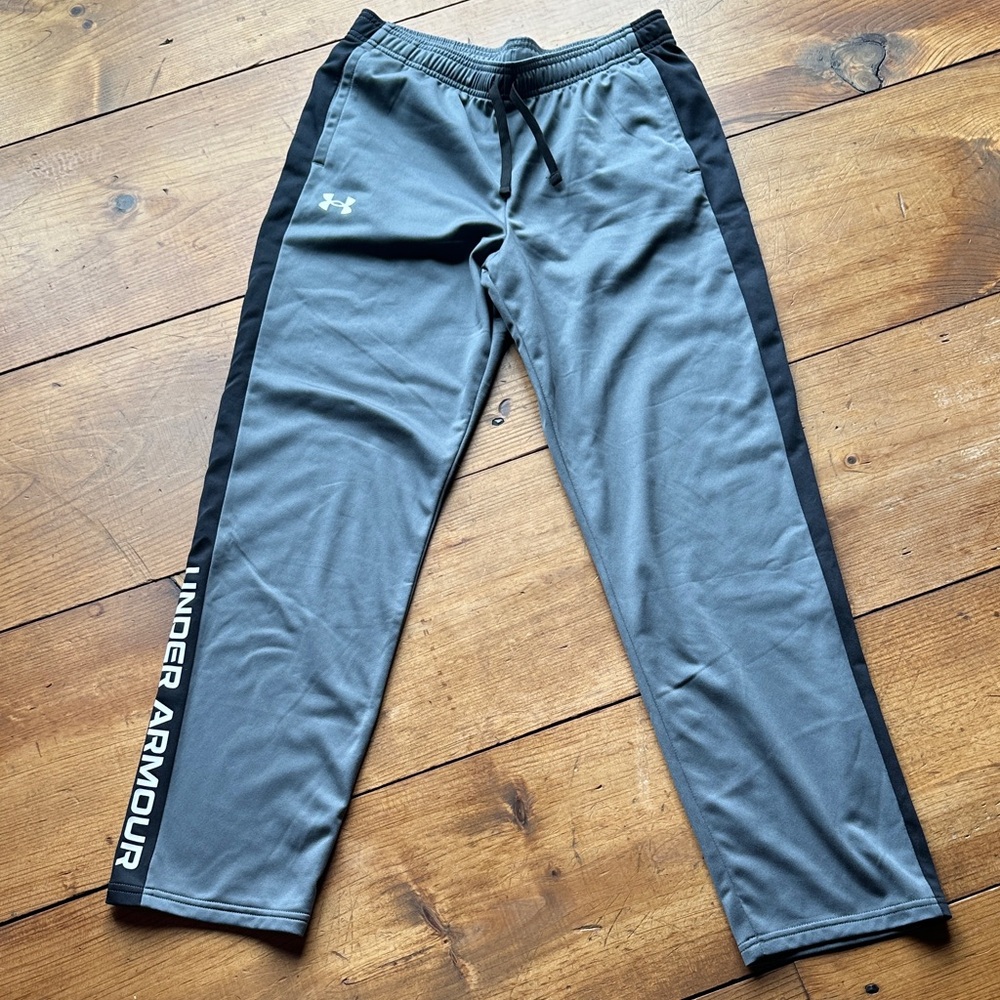 Under Armour Gray and Black Athletic Pants